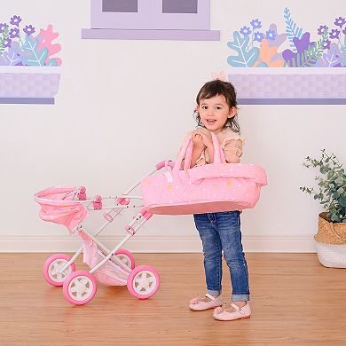Olivia's Little World Twinkle Stars Princess Baby Doll Deluxe Stroller