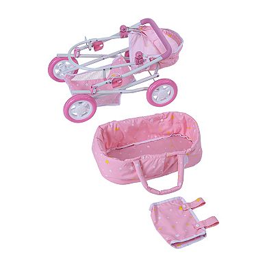 Olivia's Little World Twinkle Stars Princess Baby Doll Deluxe Stroller