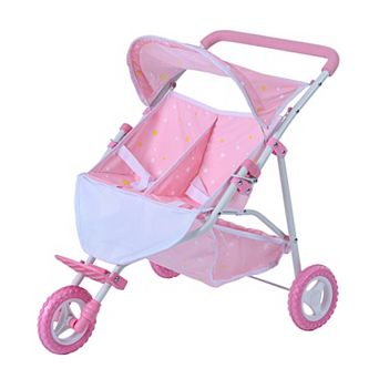 Olivia's Little World Twinkle Stars Princess Baby Doll Twin Strollers