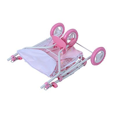 Olivia's Little World Twinkle Stars Princess Baby Doll Twin Strollers