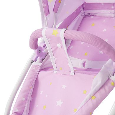 Olivia's Little World Twinkle Stars Princess 2-in-1 Baby Doll Stroller