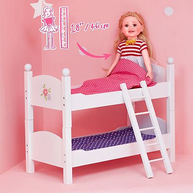 Olivia's Little World Little Princess 18" Doll Double Bunk Bed