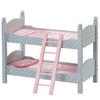 Olivia's Little World Polka Dots Princess 18" Doll Double Bunk Bed