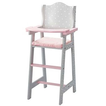 Olivia's Little World Polka Dots Princess Baby Doll High Chair