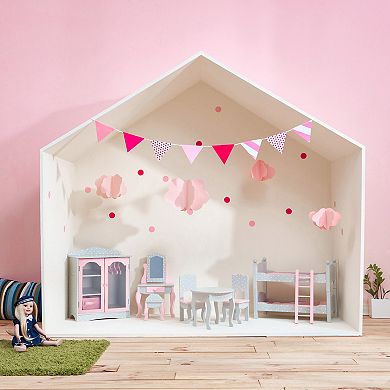 Olivia's Little World Polka Dots Princess 18" Doll Fancy Closet with 3 ...