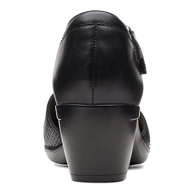 Clarks® Emily Rae Women's Leather Ankle Strap Pump