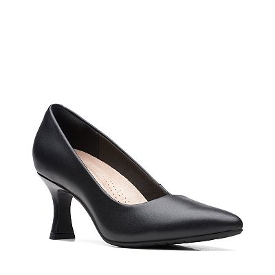 Clarks Women s Kataleyna Gem Pump Black Leather 8.5