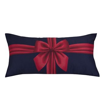Donna Sharp Winter Wonderland Red Bow Decorative Pillow