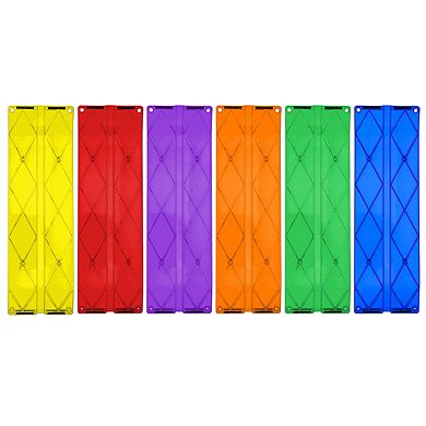 PicassoTiles 6 PC Race Track Ramp, Race Track, Magnetic Tiles, Magnetic Building Toys for Kids 3+