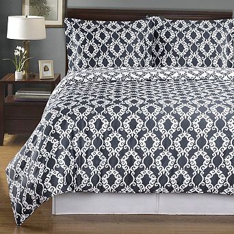 Sierra 100% Cotton Reversible Duvet Cover Set