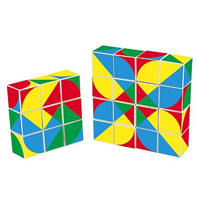 PICASSO-TILES 16 PC Magnetic Puzzle Magic Pixy Cube Game Sensory Toy Set for Boys and Girls Ages 3+
