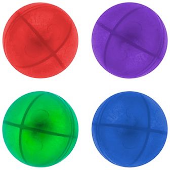 PicassoTiles 4 pc Marbles for Marble Run Race Track Magnetic Building Block, STEM Toy for Kids 3+