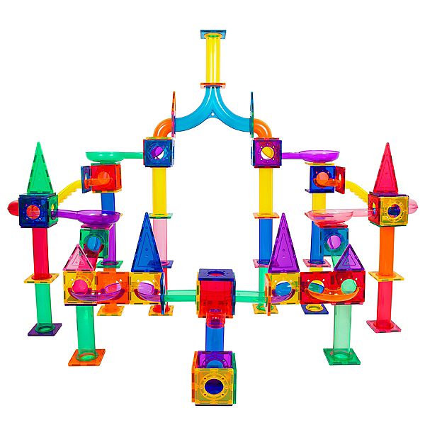 thumbnail: PicassoTiles Marble Run 60 Stuks Magnetische Tegels - Educatief STEM Speelgoed