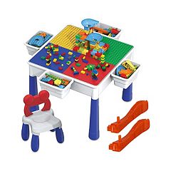 Melissa & Doug White Wooden Table & Chairs Set