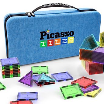 PicassoTiles Water Resistant Carrying Case for Magnet Tile, Building Block for Kid Age 3 & Up, PTA10