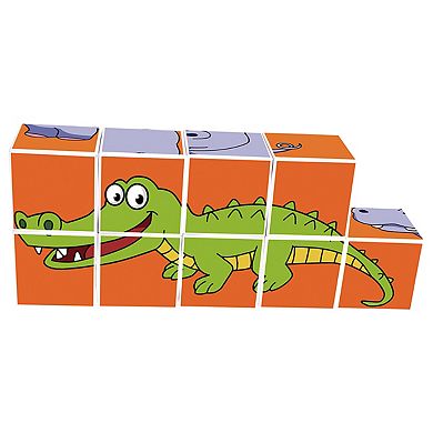 PicassoTiles 9 PC Magnetic Cubes, Magnetic Building Blocks for Kids, Magnet Toy for Kids 3+
