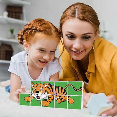 PicassoTiles 9 PC Magnetic Cubes, Magnetic Building Blocks for Kids, Magnet Toy for Kids 3+