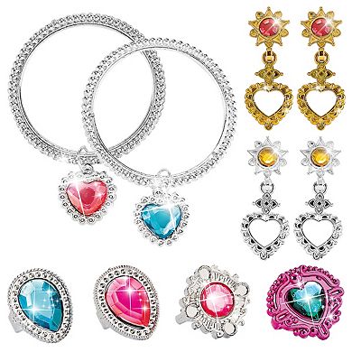 PicassoTiles 20 Piece Fairytale Princess Dress-up, Pretend Play, Tiara, Jewelry & Accessories, PBT20