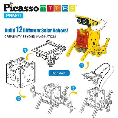 12-in-1 Solar Powered Transformer Robot