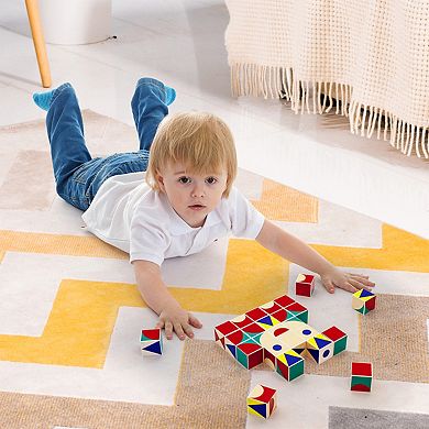PicassoTiles 25 PC Magnetic Cubes, Magnetic Building Blocks for Kids, Magnet Toy for Kids Ages 3+