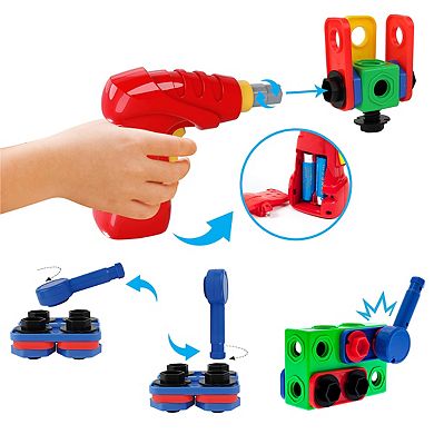 PicassoTiles 201 PC Construction Building Engineering Set, STEM Toy, Learning Toy for Kids Ages 3+