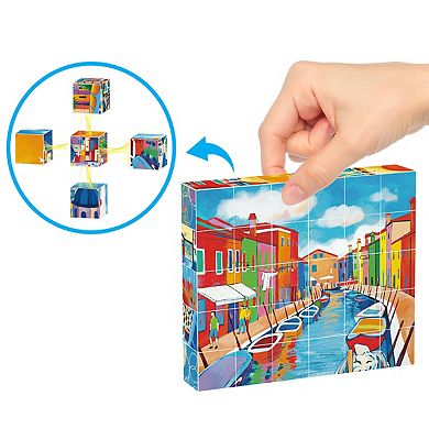 PicassoTiles 30 PC 6-in-1 World Famous Paintings Magnetic Blocks, Building Blocks for Kids 3+
