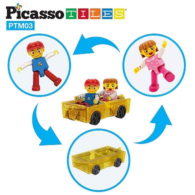Mini Series Magnetic Expansion Car Set with Characters