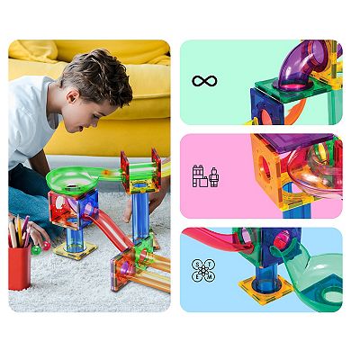 PICASSOTILES 50 Piece Marble Run