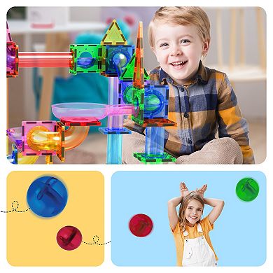 PICASSOTILES 50 Piece Marble Run