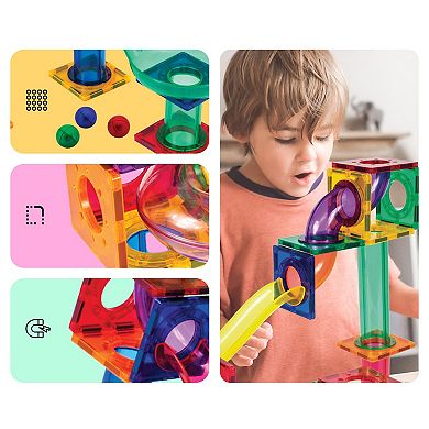 PICASSOTILES 50 Piece Marble Run