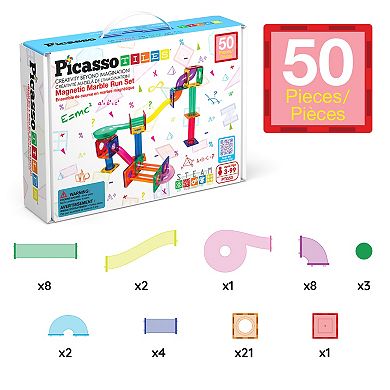 PICASSOTILES 50 Piece Marble Run