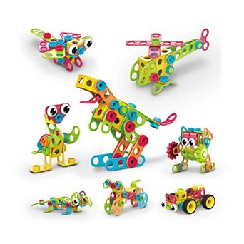 PicassoTiles 250 pc Construction Building Engineering Set, STEM Toy for Kids Age 3 and Up, PTN250