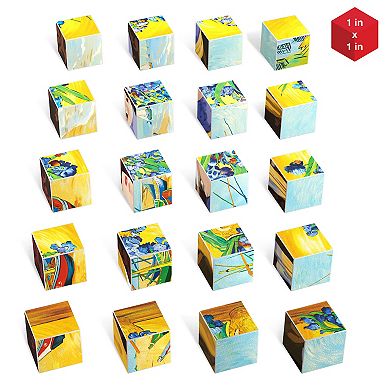 PicassoTiles 20 Piece STEM Toy, Magnetic Puzzle Cubes, Building Blocks for Kids Age 3 & Up, PMC21