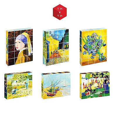PicassoTiles 20 Piece STEM Toy, Magnetic Puzzle Cubes, Building Blocks for Kids Age 3 & Up, PMC21