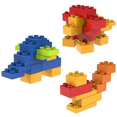 PICASSO-TILES 200pc Large Construction Brick Building Blocks, Brick Compatible, Toys Set for Kids 3+