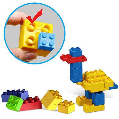 PICASSO-TILES 200pc Large Construction Brick Building Blocks, Brick Compatible, Toys Set for Kids 3+