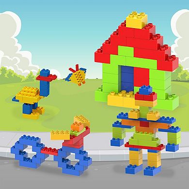 PICASSO-TILES 200pc Large Construction Brick Building Blocks, Brick Compatible, Toys Set for Kids 3+