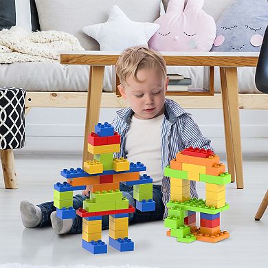 PICASSO-TILES 200pc Large Construction Brick Building Blocks, Brick Compatible, Toys Set for Kids 3+