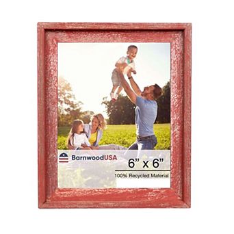 Rustic Farmhouse Signature Series 6x6 Reclaimed Wood Picture Frame
