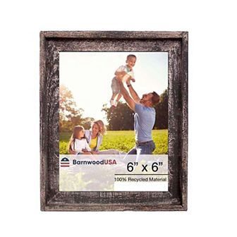 Rustic Farmhouse Signature Series 6x6 Reclaimed Wood Picture Frame