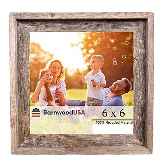 Rustic Farmhouse Signature Series 6x6 Reclaimed Wood Picture Frame