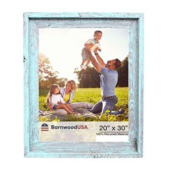 Rustic Farmhouse Signature Series 20x30 Reclaimed Wood Picture Frame