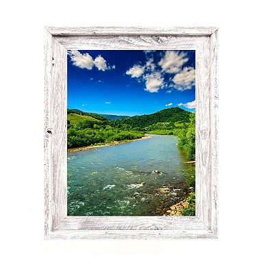Rustic Farmhouse Signature Series 24x36 Reclaimed Wood Picture Frame