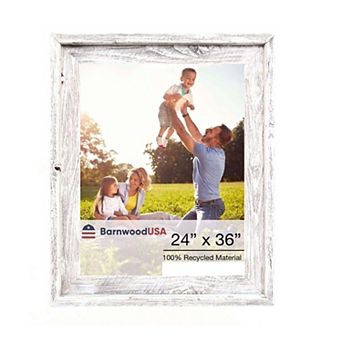 Rustic Farmhouse Signature Series 24x36 Reclaimed Wood Picture Frame