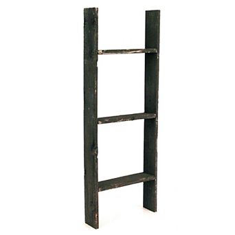 Rustic Farmhouse 3ft Reclaimed Wood Decorative Bookcase Picket Ladder