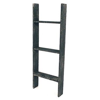 Rustic Farmhouse 3ft Reclaimed Wood Decorative Bookcase Picket Ladder