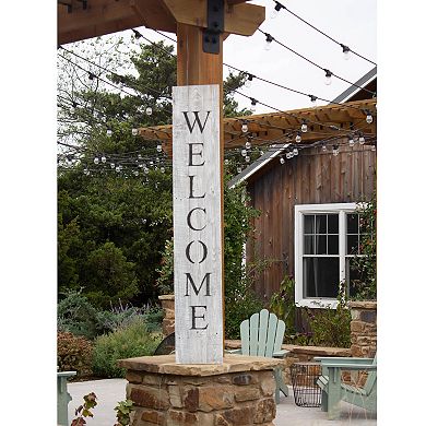 Rustic Farmhouse 5ft Vertical Front Porch Welcome Sign