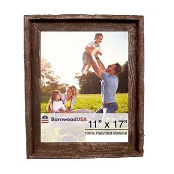 Rustic Farmhouse Signature Series 11x17 Reclaimed Wood Picture Frame