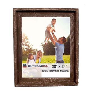 Rustic Farmhouse Signature Series 20x24 Reclaimed Wood Picture Frame