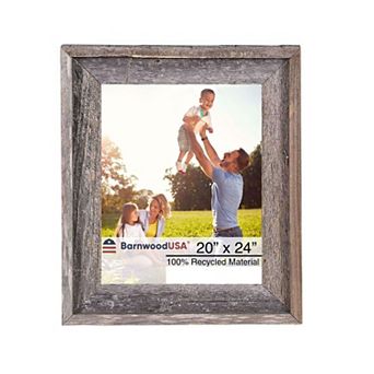 Rustic Farmhouse Signature Series 20x24 Reclaimed Wood Picture Frame
